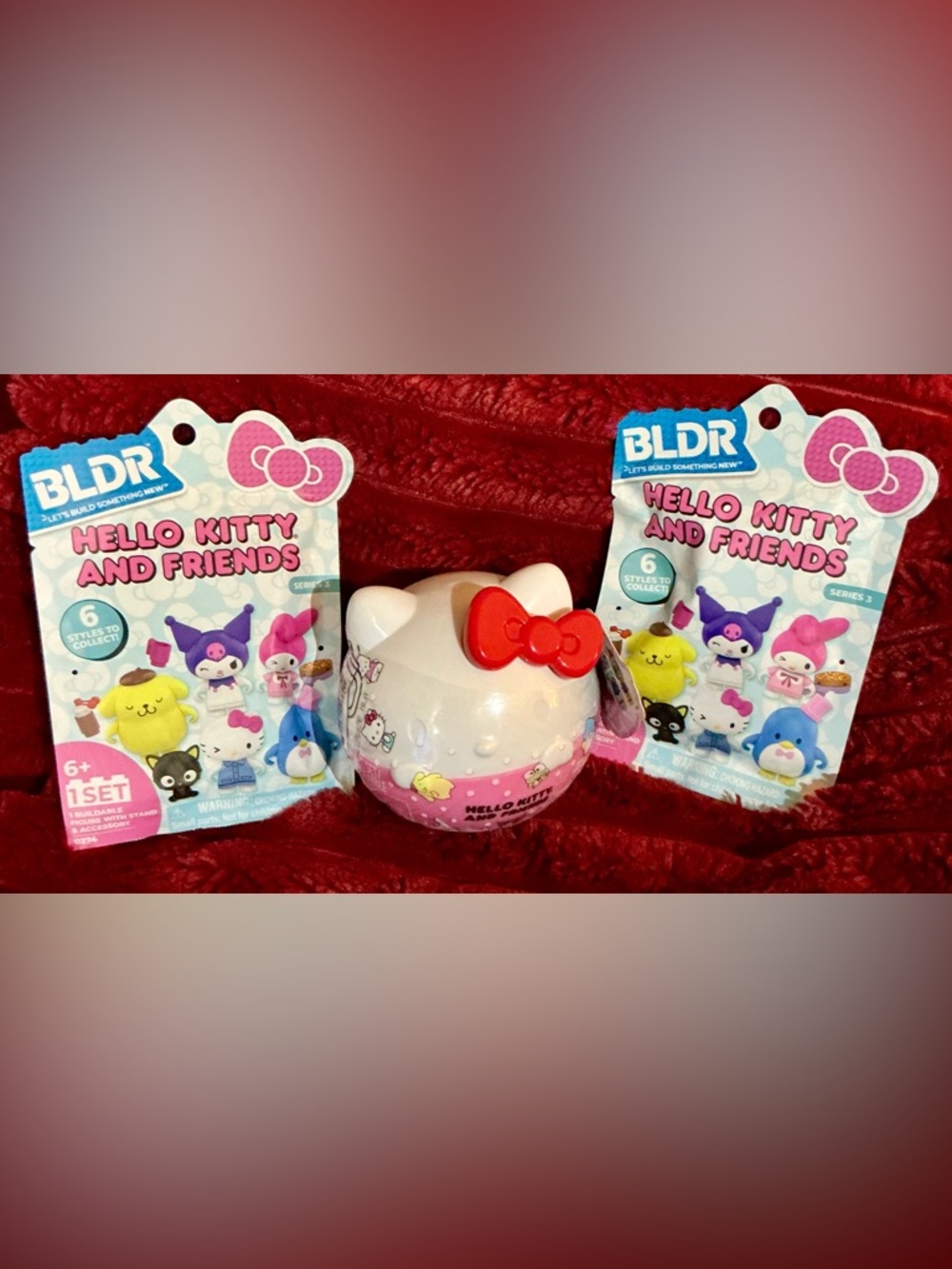 LOL Hello Kitty White & Pink Surprise Ball with Red Bow